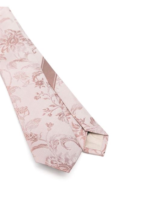 Pink printed silk tie Dries Van Noten - men DRIES VAN NOTEN | 2510216001909301